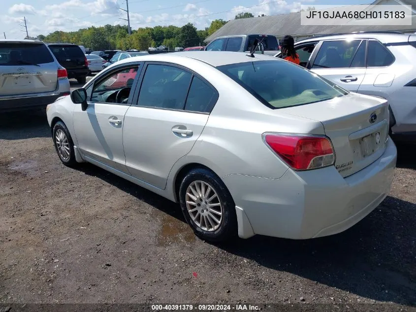 2012 Subaru Impreza 2.0I VIN: JF1GJAA68CH015183 Lot: 40391379