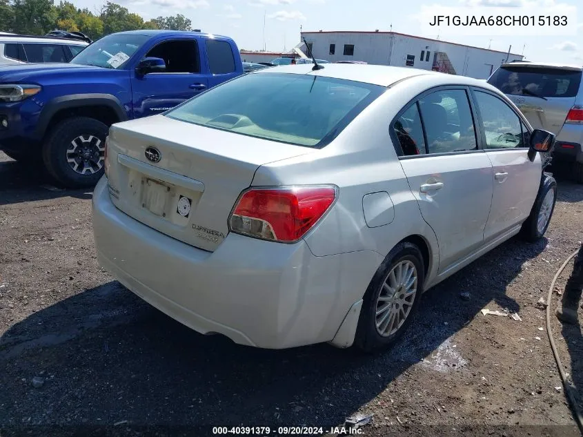 2012 Subaru Impreza 2.0I VIN: JF1GJAA68CH015183 Lot: 40391379