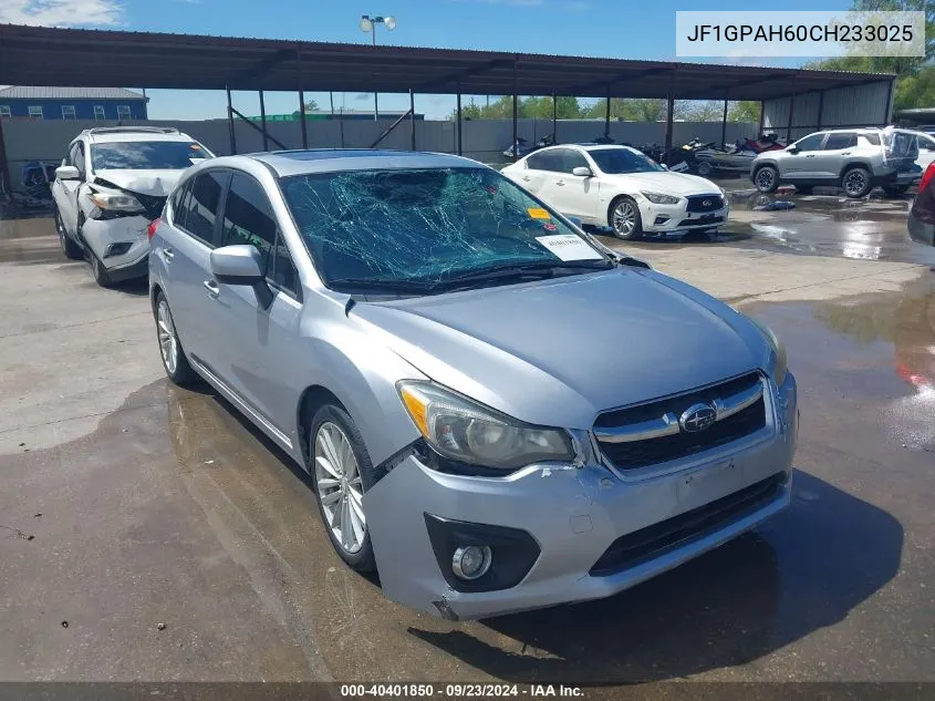 2012 Subaru Impreza 2.0I Limited VIN: JF1GPAH60CH233025 Lot: 40401850