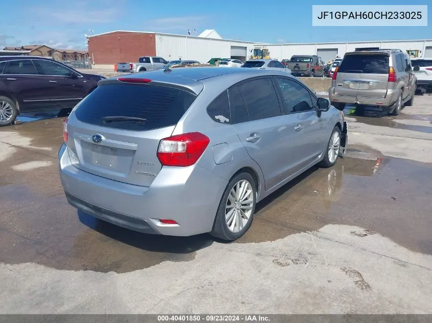 2012 Subaru Impreza 2.0I Limited VIN: JF1GPAH60CH233025 Lot: 40401850