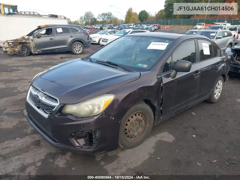 2012 Subaru Impreza 2.0I VIN: JF1GJAA61CH014506 Lot: 40590584