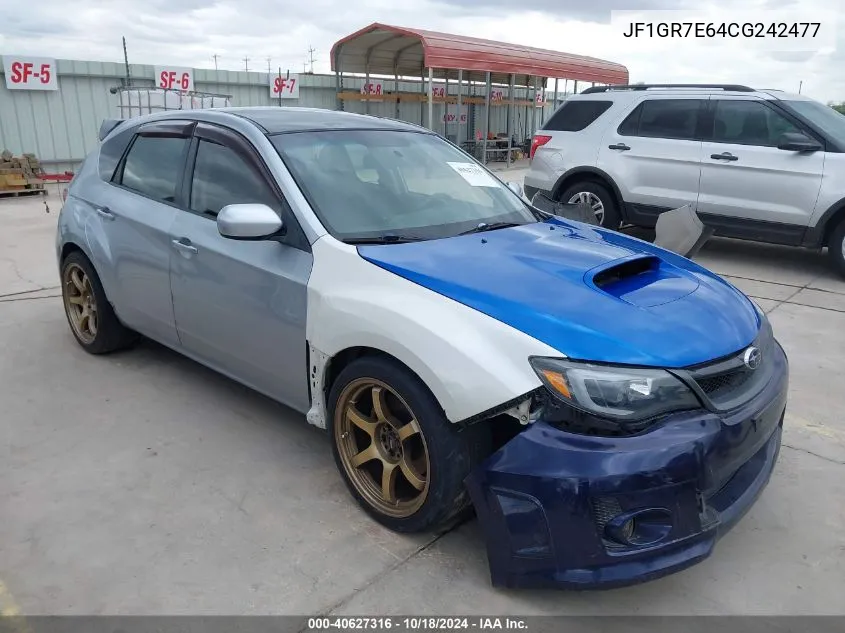 2012 Subaru Impreza Wrx VIN: JF1GR7E64CG242477 Lot: 40627316