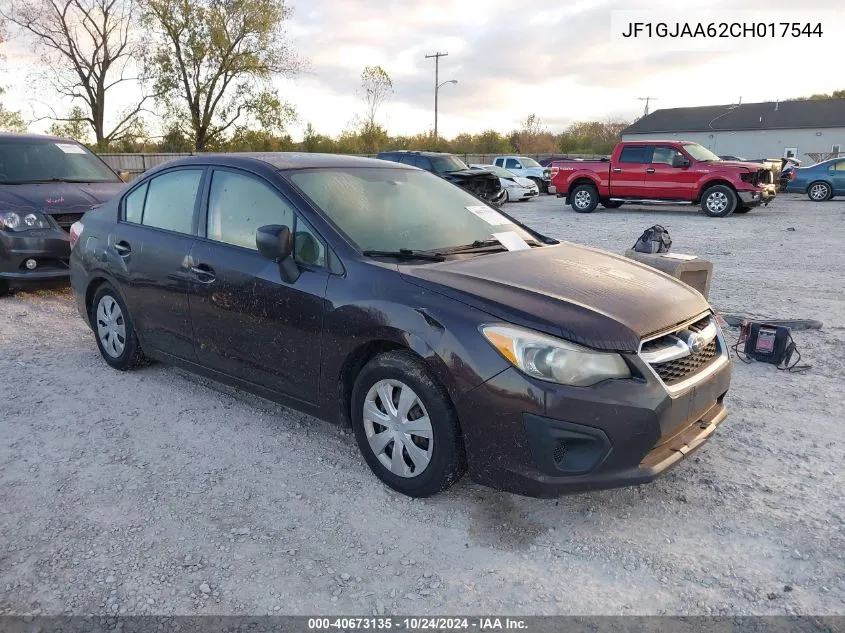 2012 Subaru Impreza 2.0I VIN: JF1GJAA62CH017544 Lot: 40673135