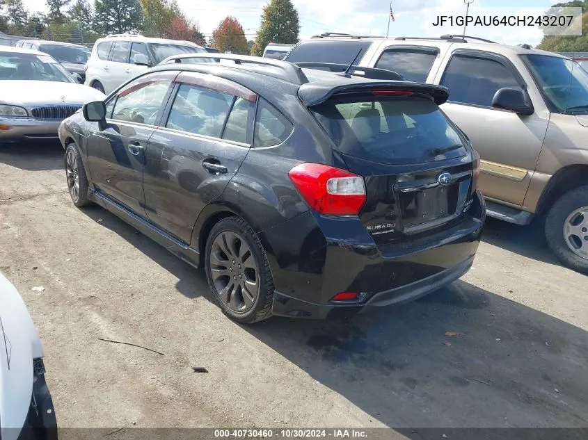 JF1GPAU64CH243207 2012 Subaru Impreza 2.0I Sport Limited