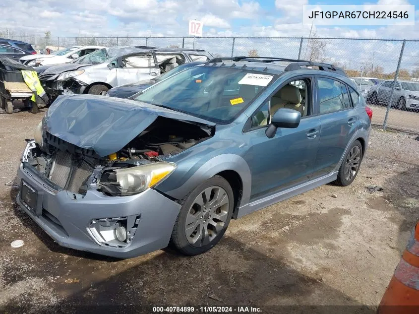 2012 Subaru Impreza 2.0I Sport Limited VIN: JF1GPAR67CH224546 Lot: 40784899