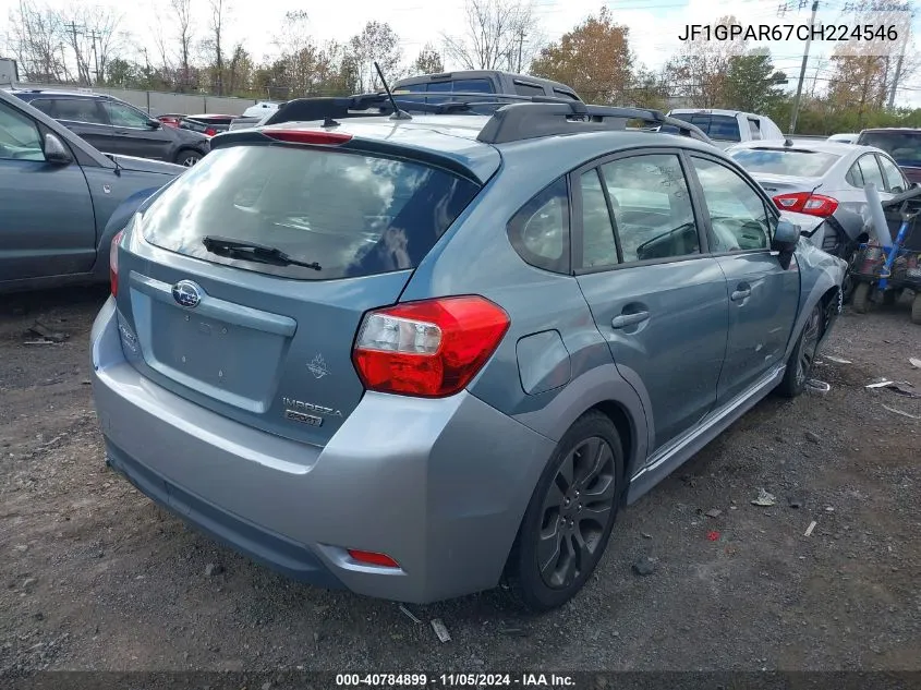 2012 Subaru Impreza 2.0I Sport Limited VIN: JF1GPAR67CH224546 Lot: 40784899