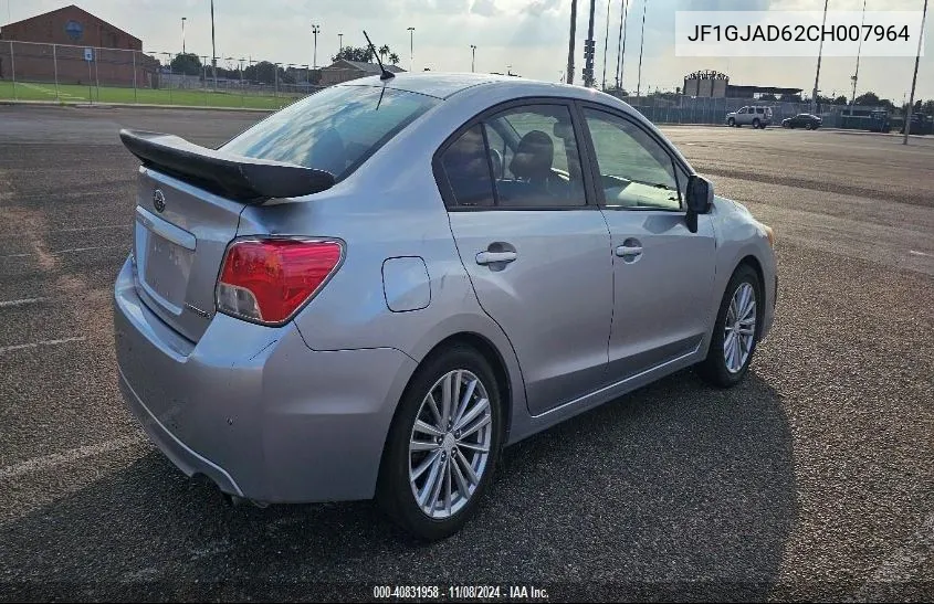 2012 Subaru Impreza 2.0I Premium VIN: JF1GJAD62CH007964 Lot: 40831958