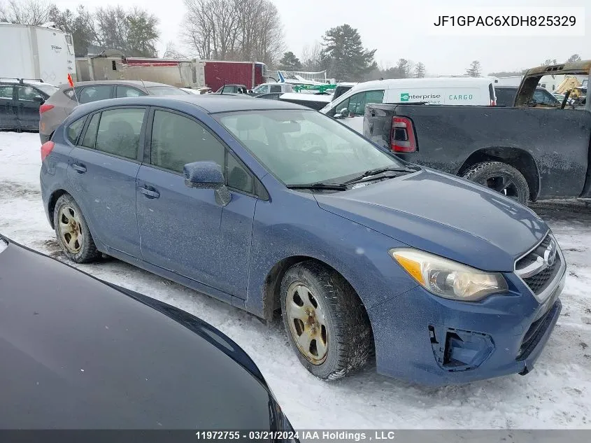 2013 Subaru Impreza VIN: JF1GPAC6XDH825329 Lot: 11972755