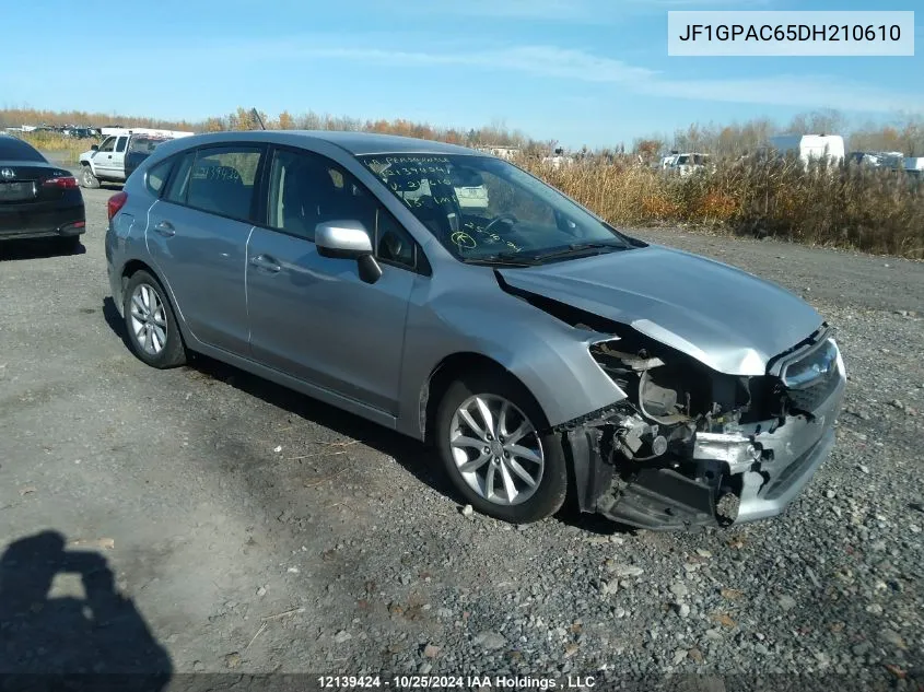 2013 Subaru Impreza Premium VIN: JF1GPAC65DH210610 Lot: 12139424