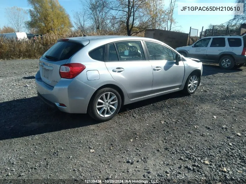 2013 Subaru Impreza Premium VIN: JF1GPAC65DH210610 Lot: 12139424