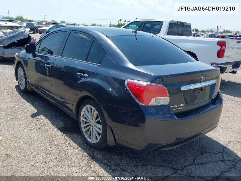 2013 Subaru Impreza 2.0I Limited VIN: JF1GJAG64DH019210 Lot: 39856858