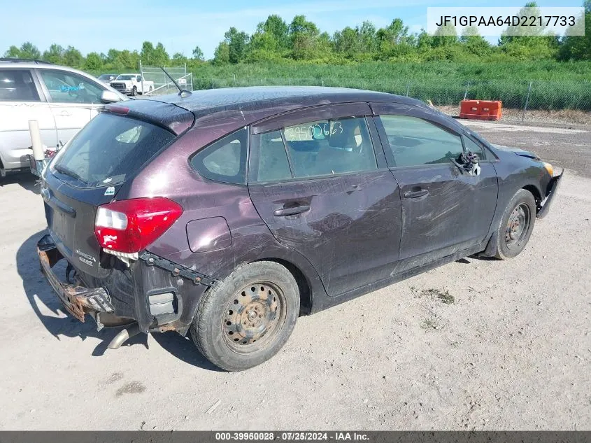 2013 Subaru Impreza 2.0I VIN: JF1GPAA64D2217733 Lot: 39950028