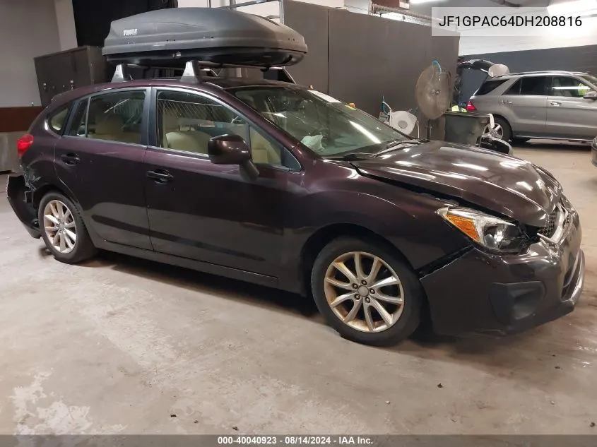 2013 Subaru Impreza 2.0I Premium VIN: JF1GPAC64DH208816 Lot: 40040923