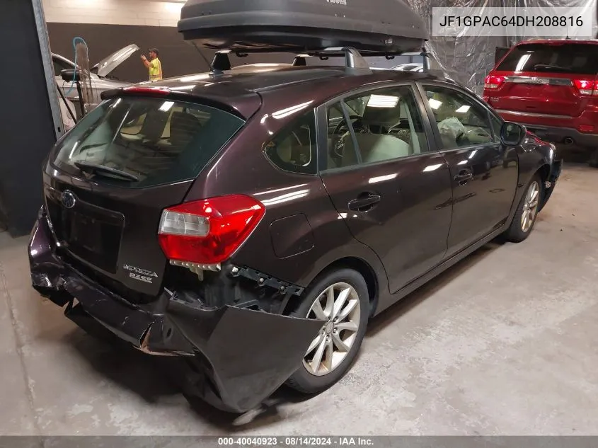 JF1GPAC64DH208816 2013 Subaru Impreza 2.0I Premium