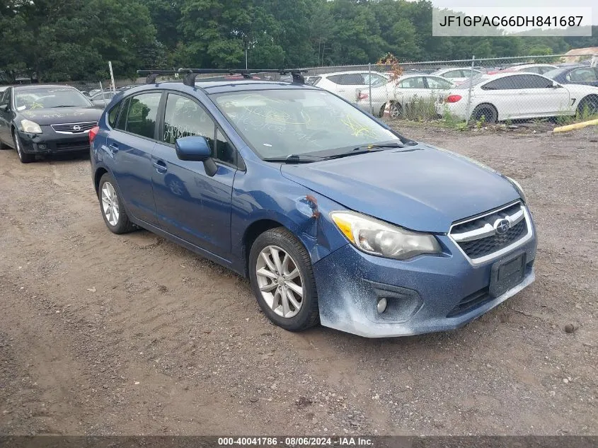 2013 Subaru Impreza 2.0I Premium VIN: JF1GPAC66DH841687 Lot: 40041786