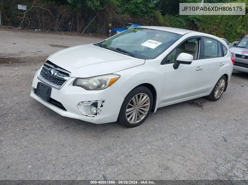 2013 Subaru Impreza 2.0I Limited VIN: JF1GPAG6XDH806175 Lot: 40051956