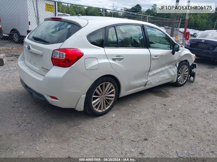 2013 Subaru Impreza 2.0I Limited VIN: JF1GPAG6XDH806175 Lot: 40051956