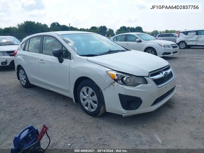 JF1GPAA64D2837756 2013 Subaru Impreza 2.0I