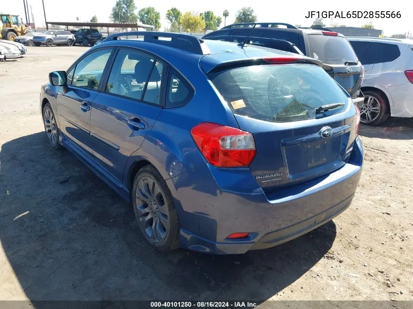 JF1GPAL65D2855566 2013 Subaru Impreza 2.0I Sport Premium