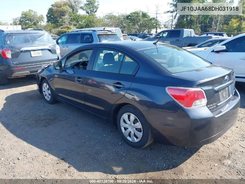 JF1GJAA68DH031918 2013 Subaru Impreza 2.0I