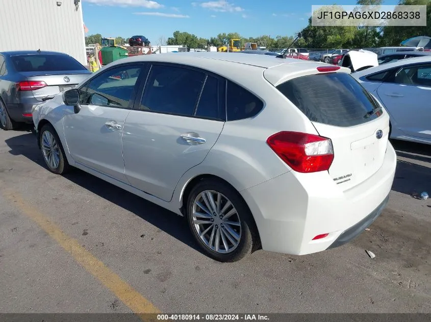 JF1GPAG6XD2868338 2013 Subaru Impreza 2.0I Limited