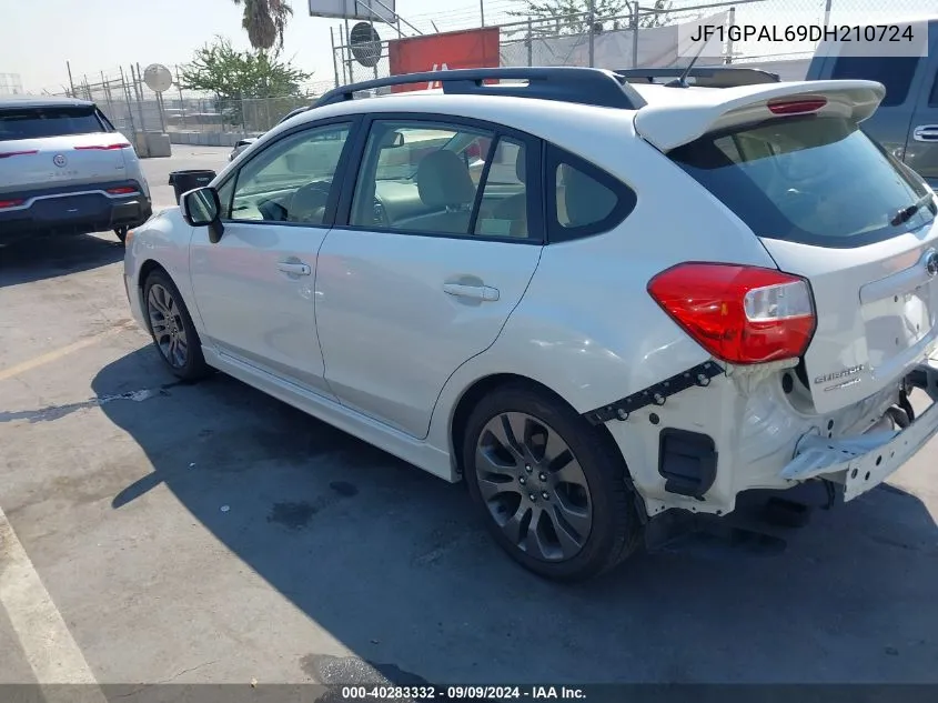 2013 Subaru Impreza 2.0I Sport Premium VIN: JF1GPAL69DH210724 Lot: 40283332