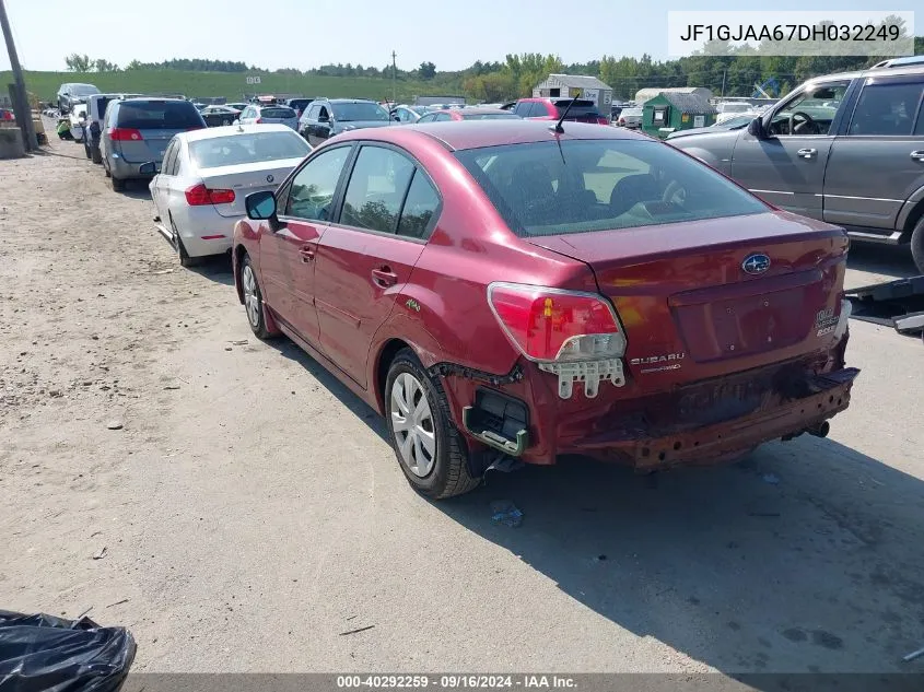 JF1GJAA67DH032249 2013 Subaru Impreza 2.0I