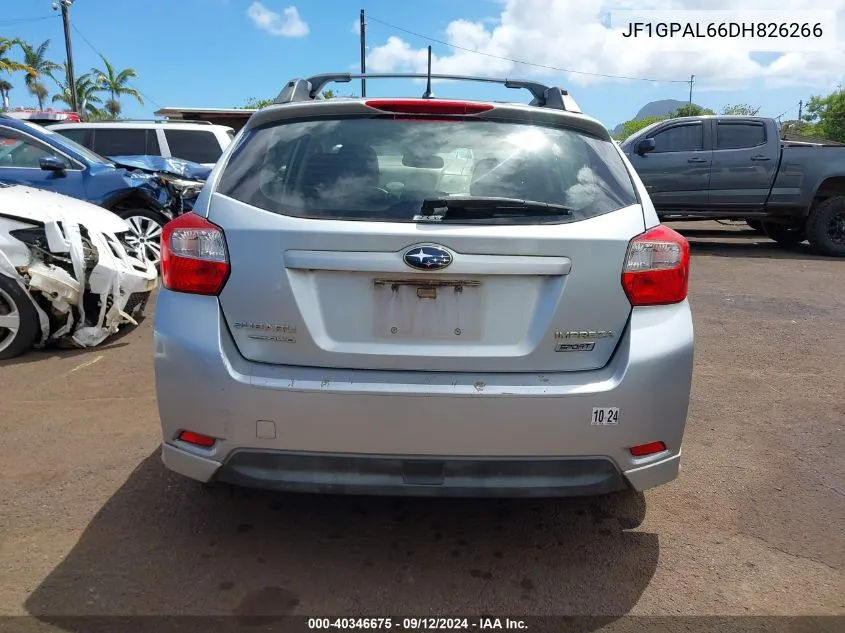 JF1GPAL66DH826266 2013 Subaru Impreza 2.0I Sport Premium