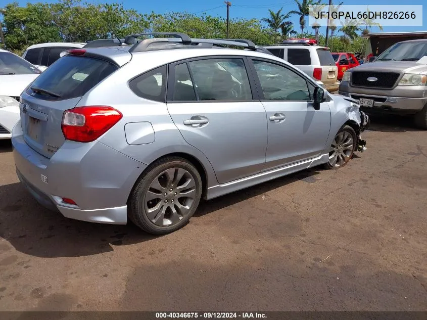 JF1GPAL66DH826266 2013 Subaru Impreza 2.0I Sport Premium