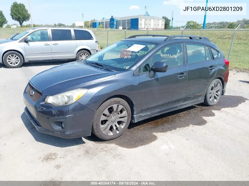 2013 Subaru Impreza 2.0I Sport Limited VIN: JF1GPAU6XD2801209 Lot: 40354174