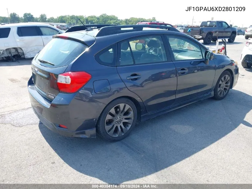 2013 Subaru Impreza 2.0I Sport Limited VIN: JF1GPAU6XD2801209 Lot: 40354174