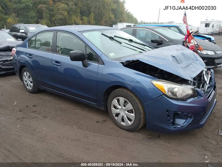 2013 Subaru Impreza 2.0I VIN: JF1GJAA64DH002030 Lot: 40369253