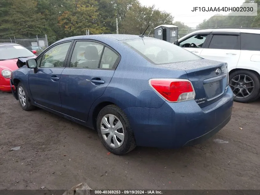 2013 Subaru Impreza 2.0I VIN: JF1GJAA64DH002030 Lot: 40369253