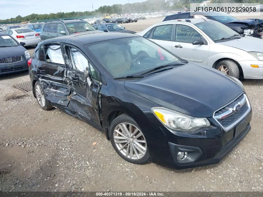 2013 Subaru Impreza 2.0I Premium VIN: JF1GPAD61D2829058 Lot: 40371319