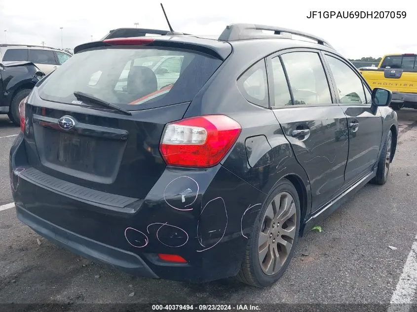 2013 Subaru Impreza Sport Limited VIN: JF1GPAU69DH207059 Lot: 40379494