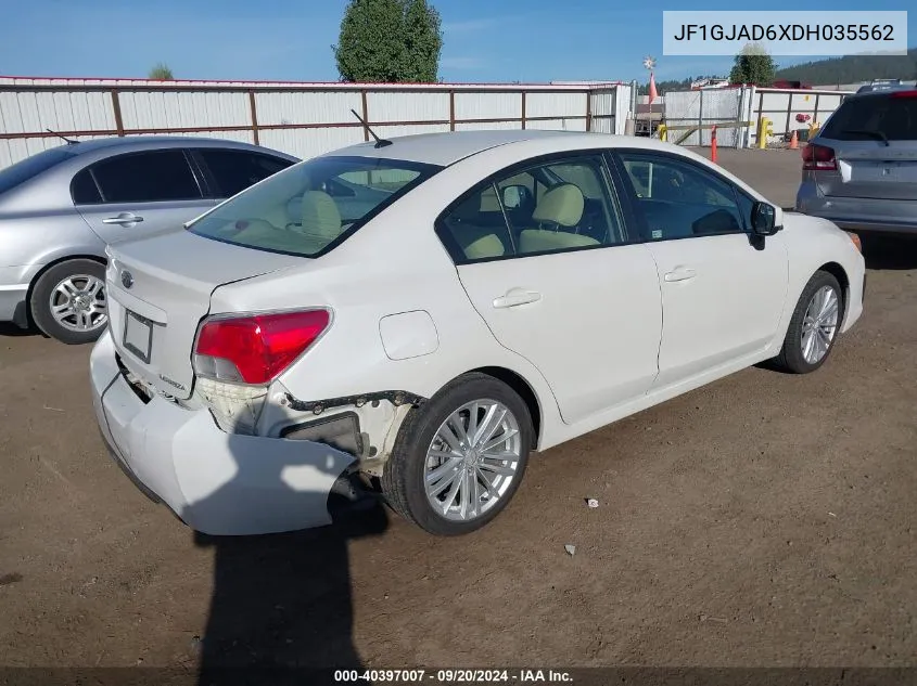 2013 Subaru Impreza 2.0I Premium VIN: JF1GJAD6XDH035562 Lot: 40397007