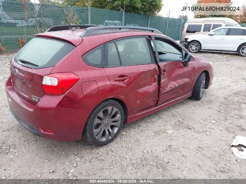 2013 Subaru Impreza Sport Premium VIN: JF1GPAL68DH829024 Lot: 40445424