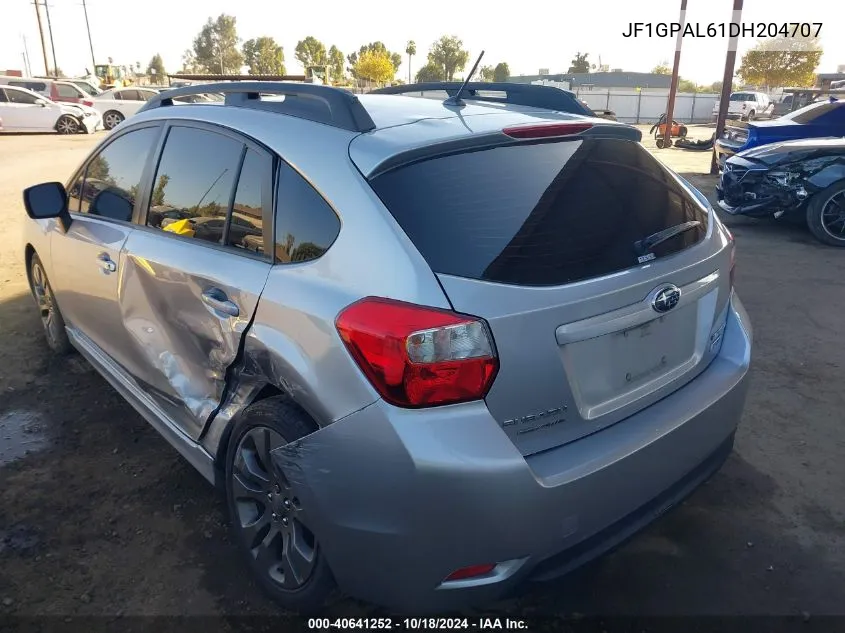 2013 Subaru Impreza 2.0I Sport Premium VIN: JF1GPAL61DH204707 Lot: 40641252