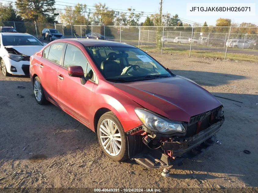 JF1GJAK68DH026071 2013 Subaru Impreza Limited