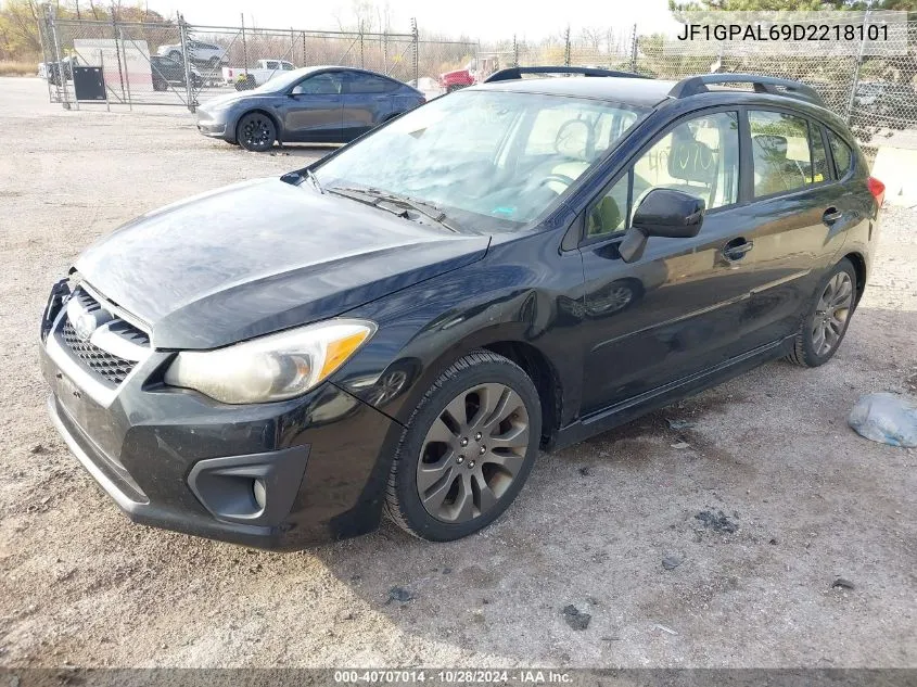 2013 Subaru Impreza 2.0I Sport Premium VIN: JF1GPAL69D2218101 Lot: 40707014