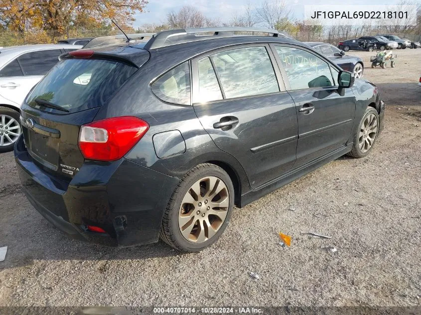 2013 Subaru Impreza 2.0I Sport Premium VIN: JF1GPAL69D2218101 Lot: 40707014