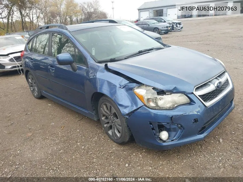 JF1GPAU63DH207963 2013 Subaru Impreza 2.0I Sport Limited