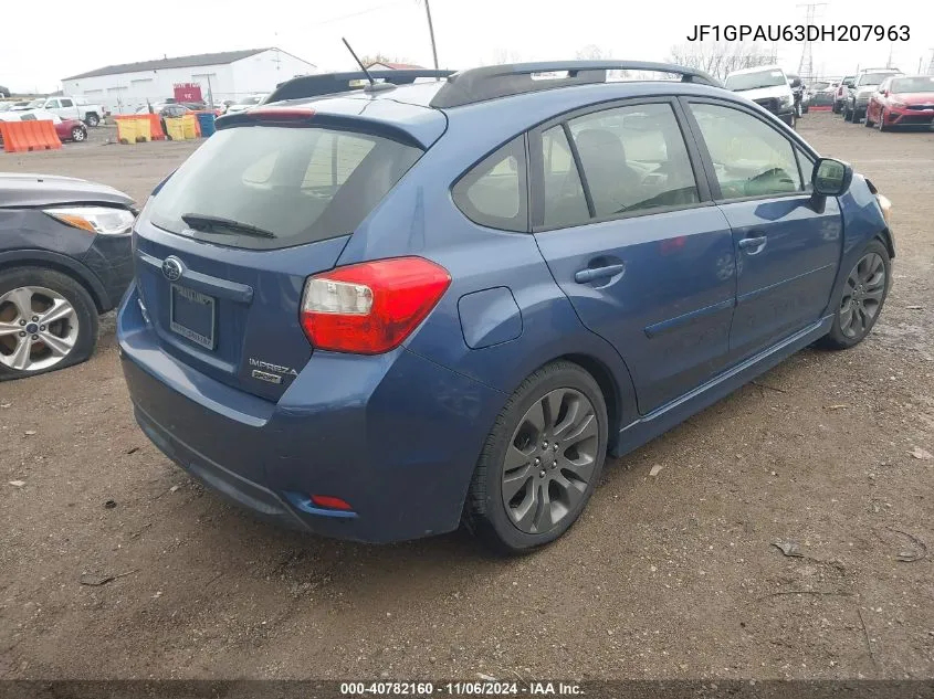 JF1GPAU63DH207963 2013 Subaru Impreza 2.0I Sport Limited