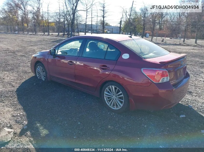 JF1GJAD69DH004934 2013 Subaru Impreza 2.0I Premium