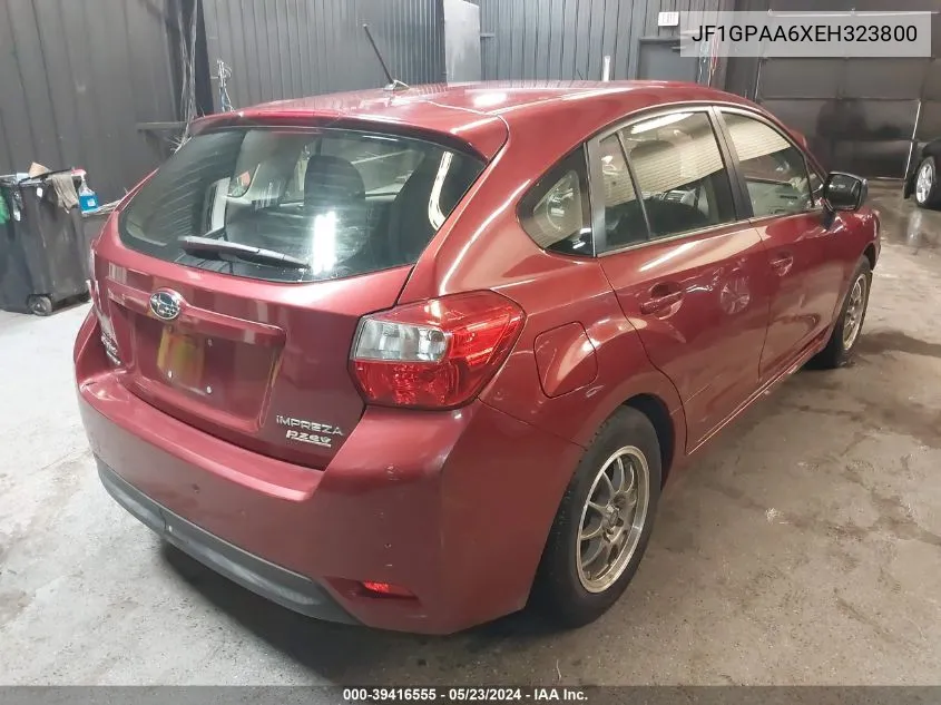 JF1GPAA6XEH323800 2014 Subaru Impreza 2.0I