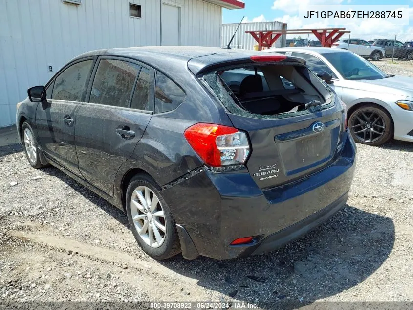 2014 Subaru Impreza 2.0I Premium VIN: JF1GPAB67EH288745 Lot: 39708922