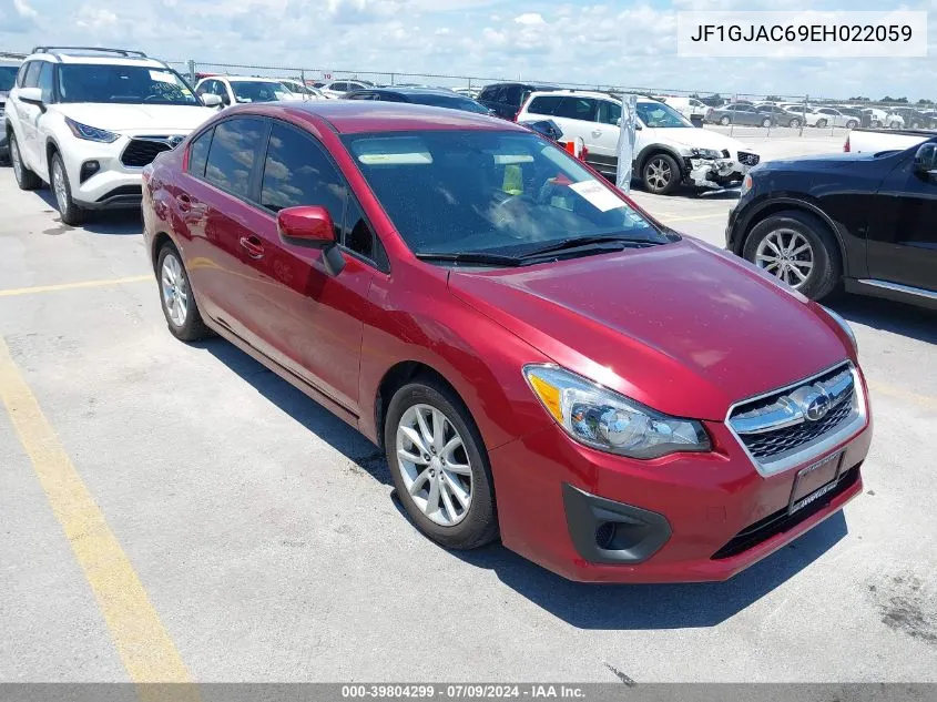 2014 Subaru Impreza 2.0I Premium VIN: JF1GJAC69EH022059 Lot: 39804299