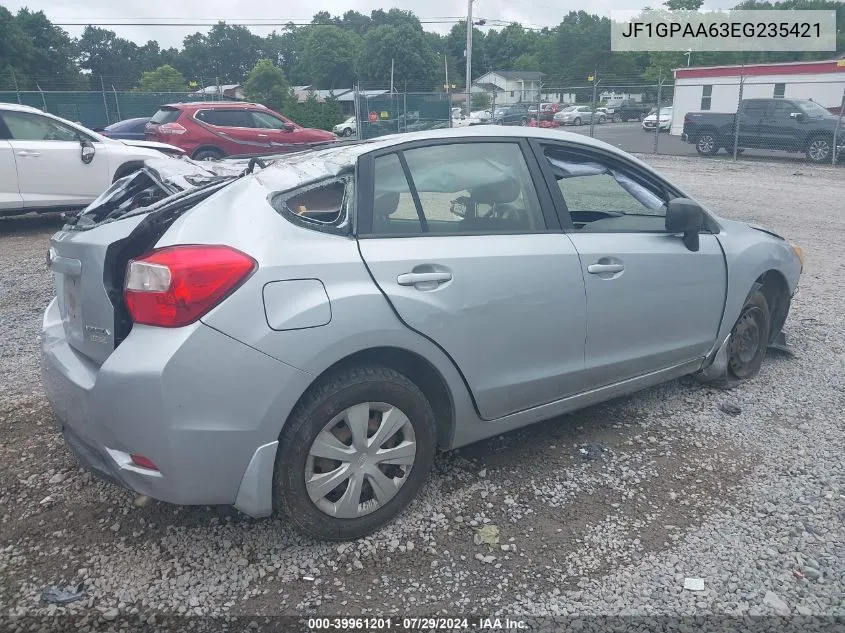 2014 Subaru Impreza 2.0I VIN: JF1GPAA63EG235421 Lot: 39961201