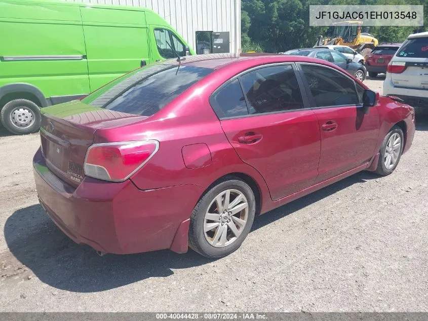 2014 Subaru Impreza 2.0I Premium VIN: JF1GJAC61EH013548 Lot: 40044428