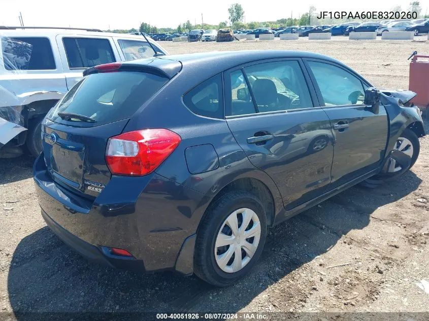 JF1GPAA60E8320260 2014 Subaru Impreza 2.0I